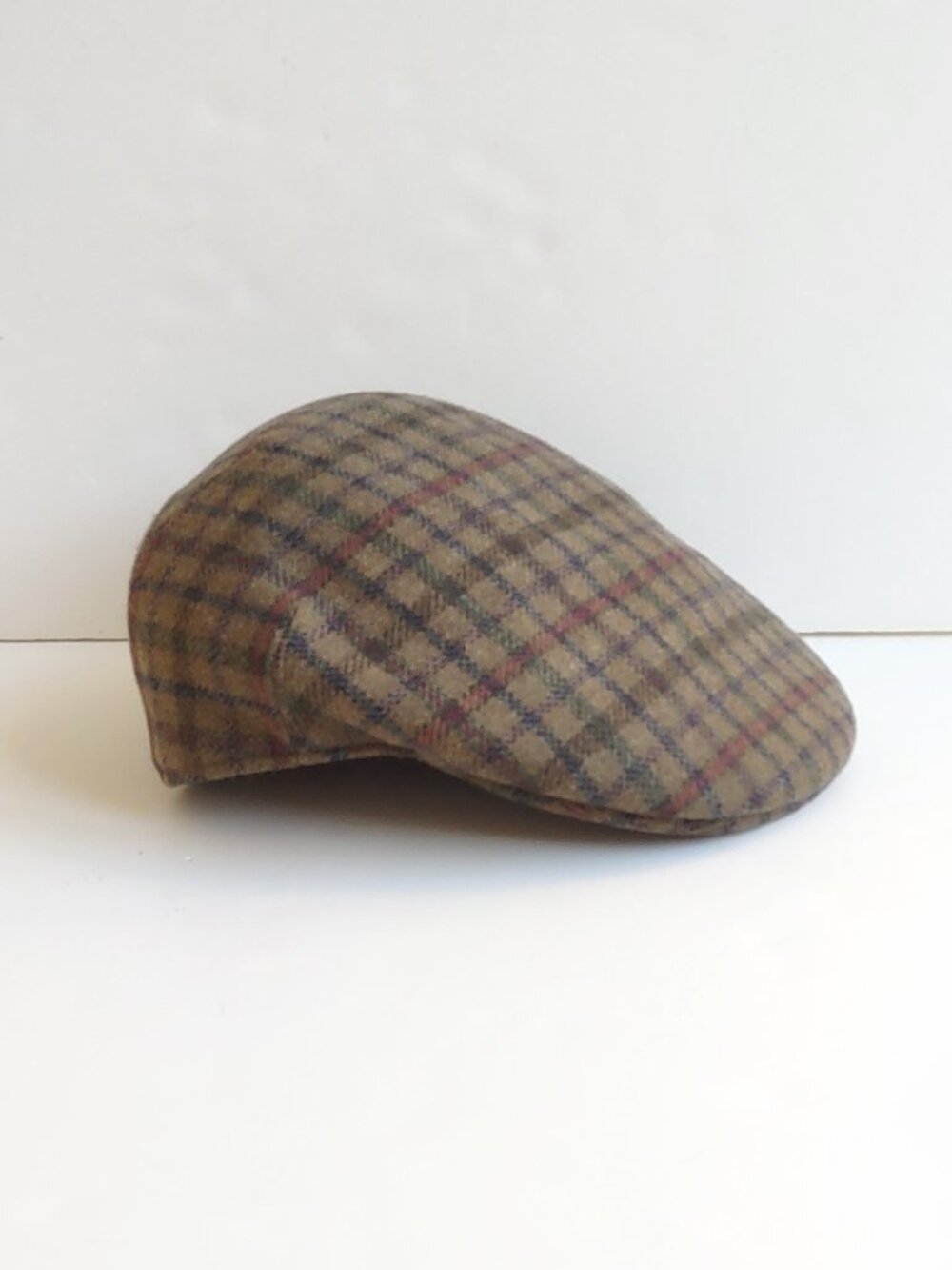 Goorin Bros Italy Glen Plaid Wool Newsboy Cap Alfonso D'Este Size 55  US 6 7/8 - Picture 7 of 14